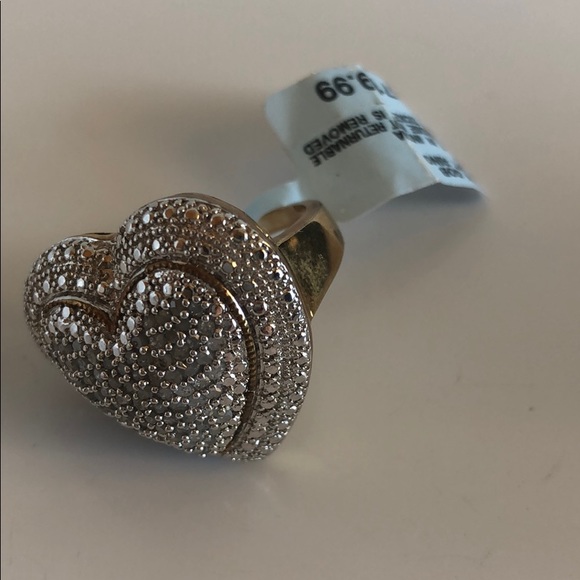 Heart Ring 1CTW GOB size 7 new - Picture 5 of 8